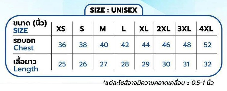 ขนาดเสื้อ